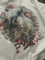 Peaceinwar Chaos Hoodie Cream (1)