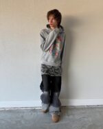 Peaceinwar Chaos Hoodie Grey (1)