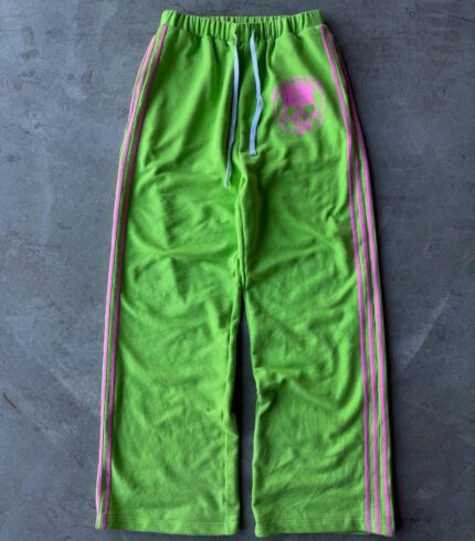 Peaceinwar Neon Skull Sweatpants (2)