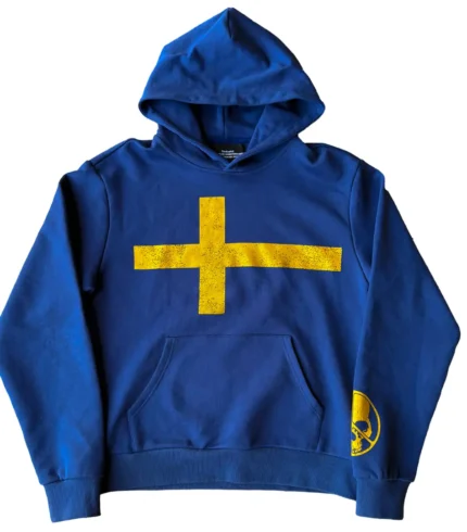 Peaceinwar Sweden Hoodie Navy Blue (1)