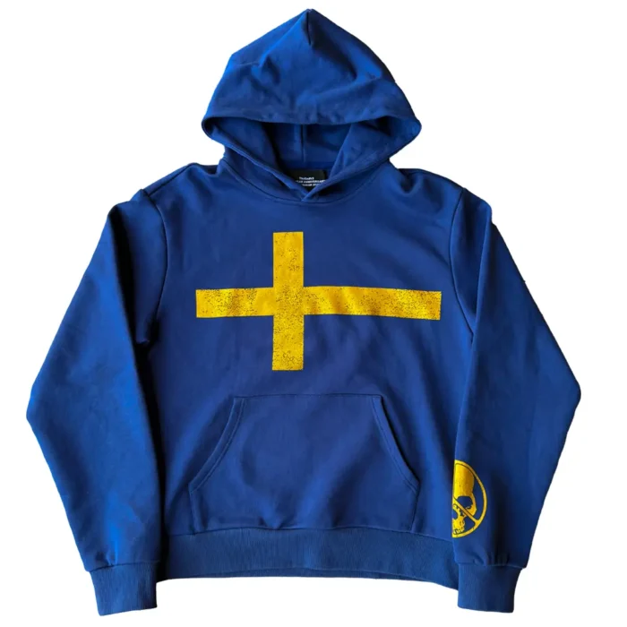Peaceinwar Sweden Hoodie Navy Blue (1)