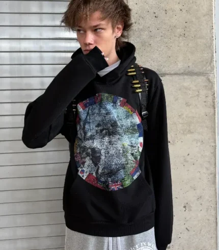 Peaceinwar Winter War Hoodie Black (2)